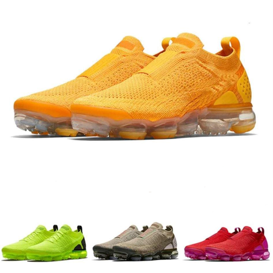 

FLY KNIT FK Sport Mens Womens Running Shoes Moc 2.0 Cushion University Gold Volt Triple Black Sneakers, 5 black light cream 36-45