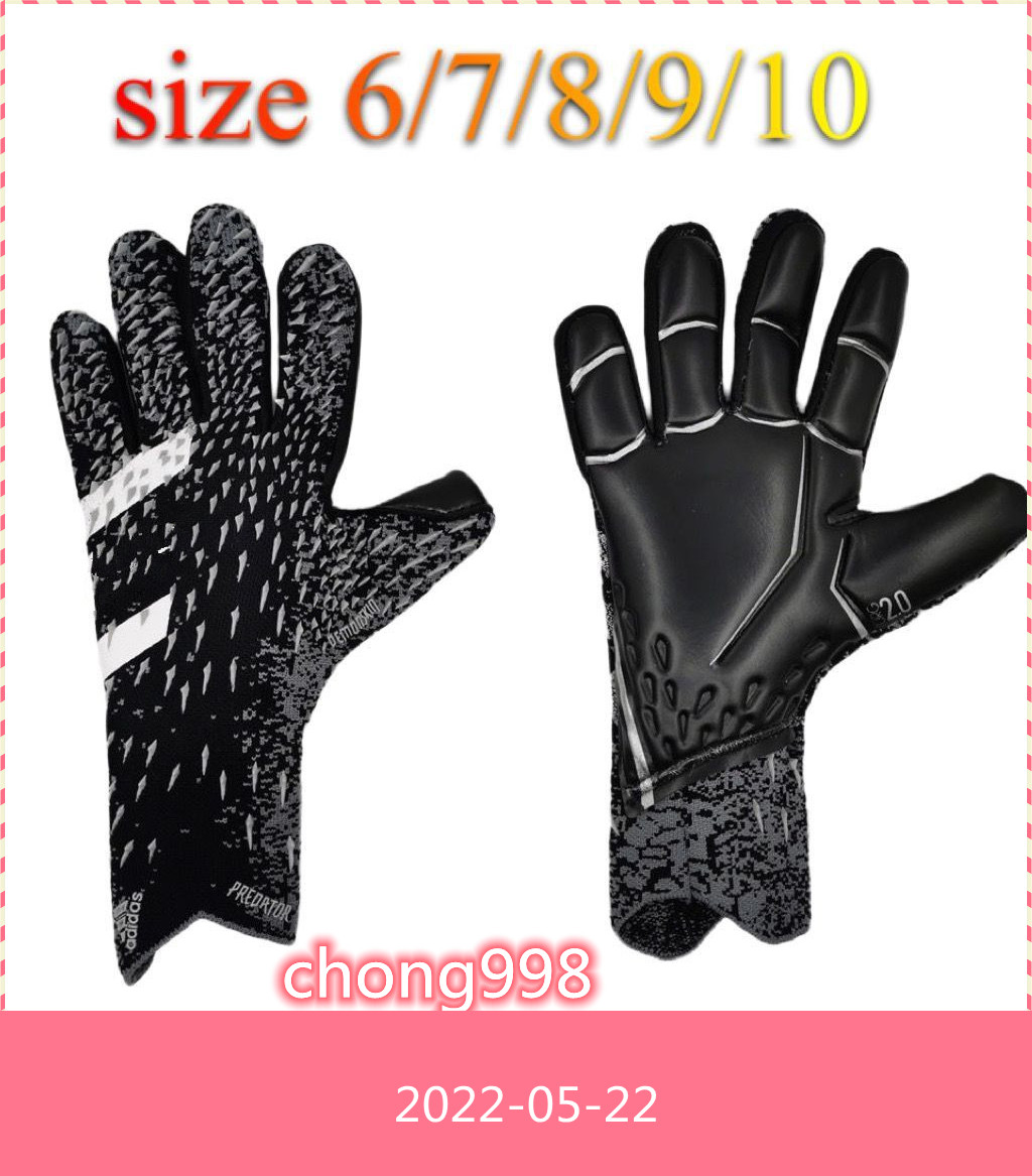 

2022 4MM Men Kids Size Latex Professional Soccer Goalkeeper Gloves no Finger Protection Football Match Gloves, Yellow
