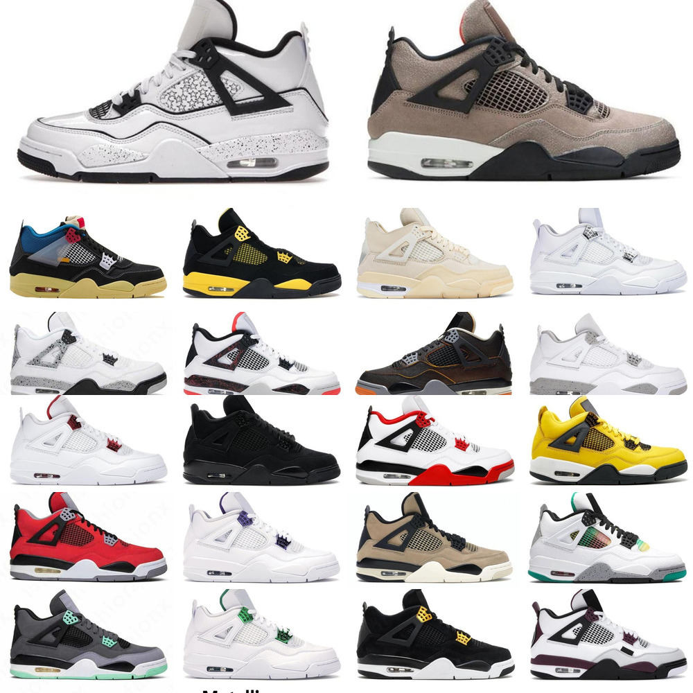

dunkNew 4 Jumpman 4s Men Basketball Shoes Black Cat cream color Cactus Jack Men Womens Neon Court Purple Bred Mens Trainers Sports Sneaker2022, 26