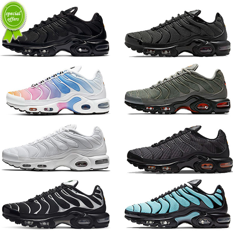 

2022 Tn plus Running shoes For Men women Triple Black White Pink Rise mens trainers Sports Sneakers size 36-46