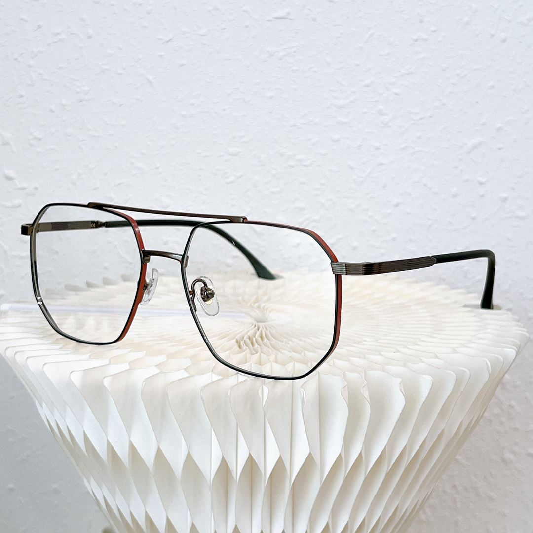 

2022 new double beam red sunglasses metal frame toad frame men and women trend ultra-light flat mirror