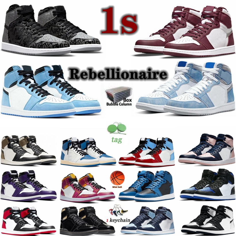 

[With Box] Jumpman 1 1 1s mens Basketball Shoes Sneakers Hyper Royal Rebellionaire Midnight Navy Dark Mocha University Blue Shadow 2.0 men women trainers Sports Sneaker, 28
