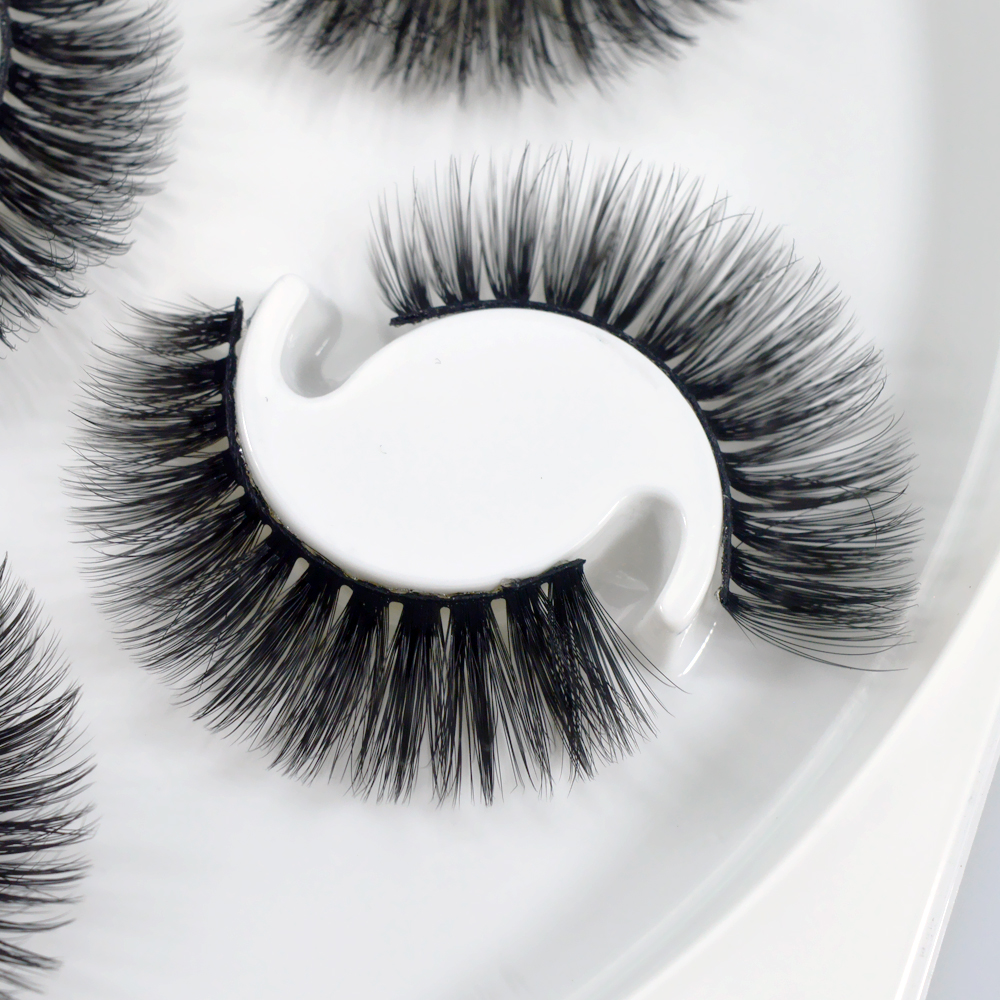 

7 Pairs False Eyelashes 3D Eyelash extension makeup Faux Mink Hair Natural Thick Long Fluffy Soft Wispy Cross Reusable Fake Lashes Wholesales cilia maquiagem L12
