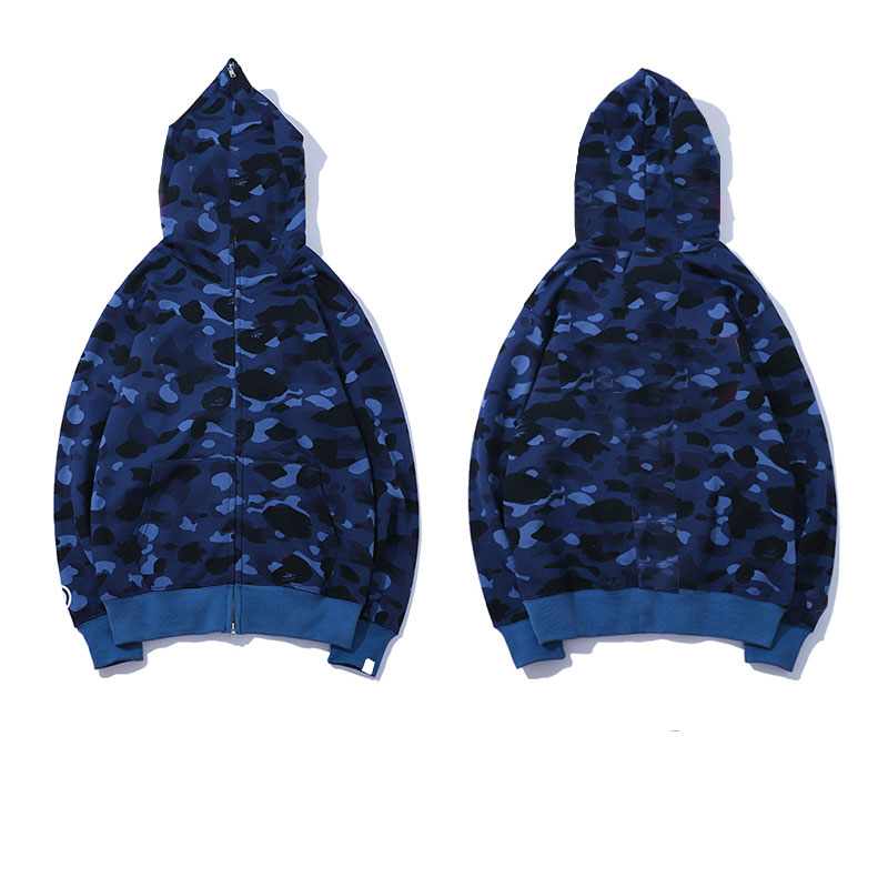 

Designer Mens women hoodie popular shark pattern Sportwear Camouflage zip up hoodies high quality Jacket size S-XXXL -, Not for sale