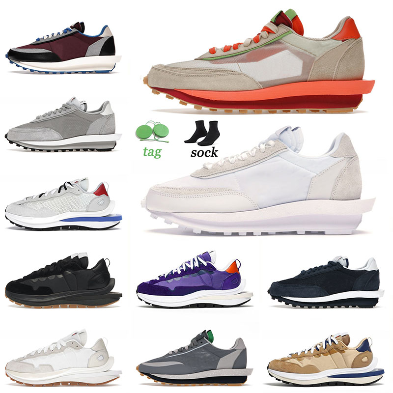 

New Quality 2022 Sacai LDV Waffle Running Shoes for Men Women Clot Kiss Of Death Bright Citron Game Royal Neptune Green Outdoor Sneakers 36-45, C34 summit wihte 36-45