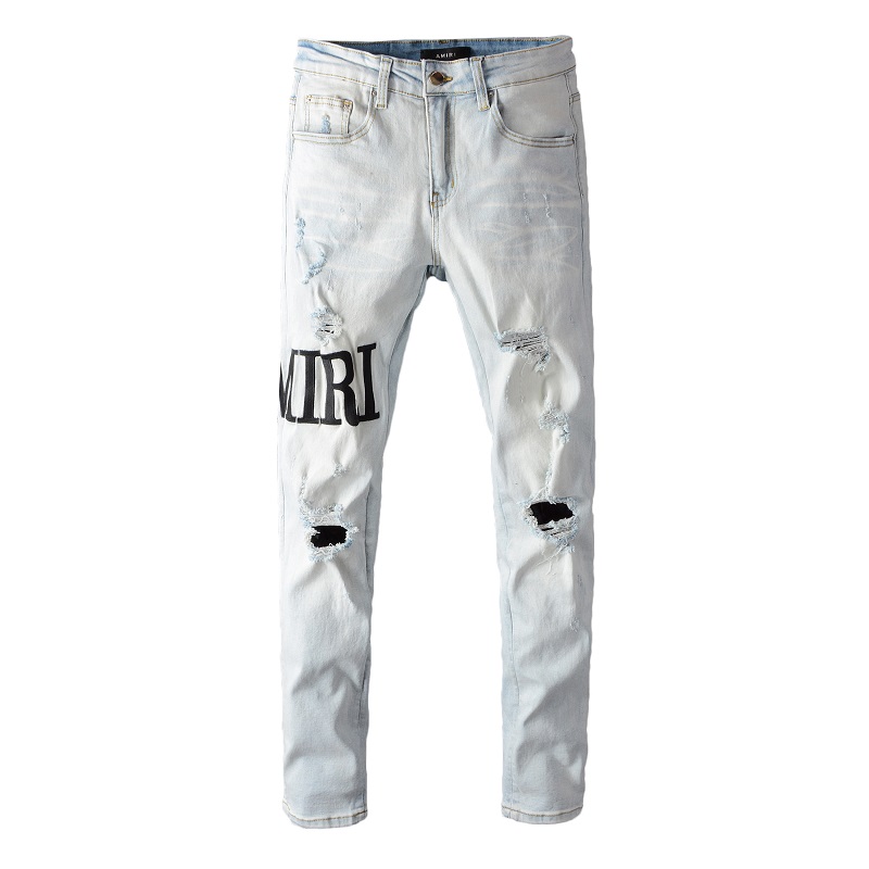 Mens Jeans Designer Jeans For Man Men Badge Rips Stretch Black White Men's Fashion Slim Fit Washed Motocycle Denim Pants Panelled Hip HOP Trous
