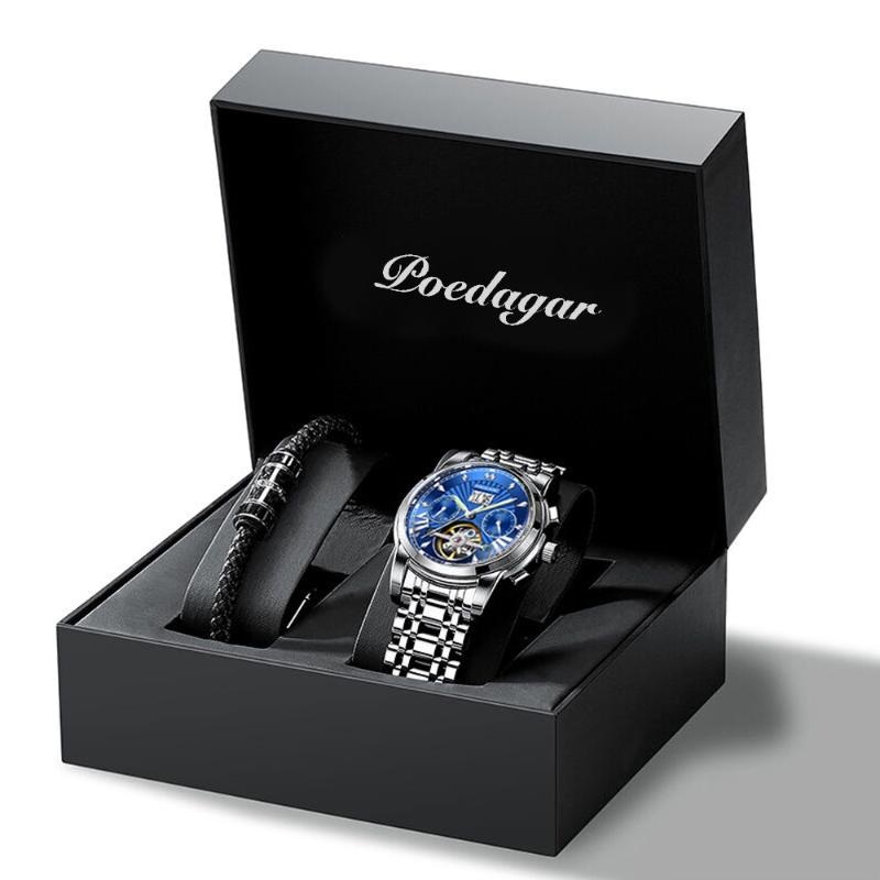 

Wristwatches Mens Watches Mechanical Watch Automatic Top Waterproof Luminous Wristwatch Business Relogio MasculinoWristwatches WristwatchesW, White gold