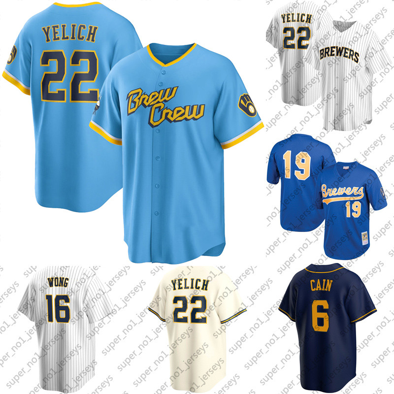 

Christian Yelich Brewers 2022 City Connect Milwaukee Jersey Willy Adames Corbin Burnes Josh Harder Rowdy Tellez Eduardo Escobar Kolten Wong Lorenzo Cain, Man custom jersey (njr)