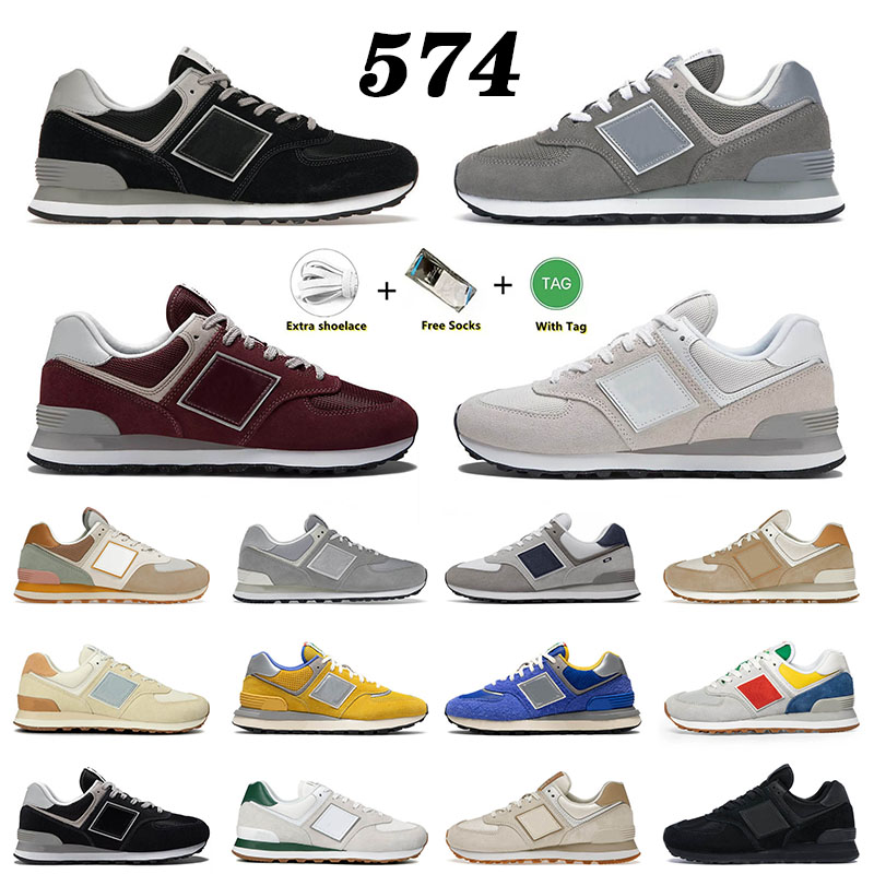 

2022 mens women casual shoes 574 sneakers BB574 Black White Grey Day Classic Navy Core Burgundy designer luxury tennis sports 36-44, A1 black white
