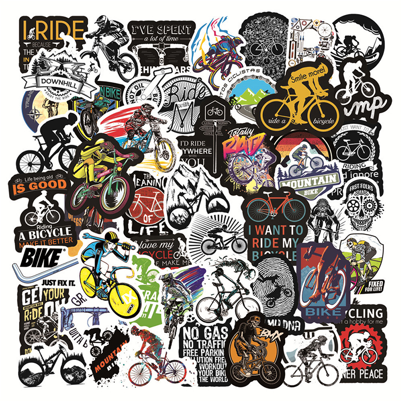 

50 outdoor mountain off-road bike graffiti stickers luggage motorcycle trolley case hand account waterproof diy stickers, Customize