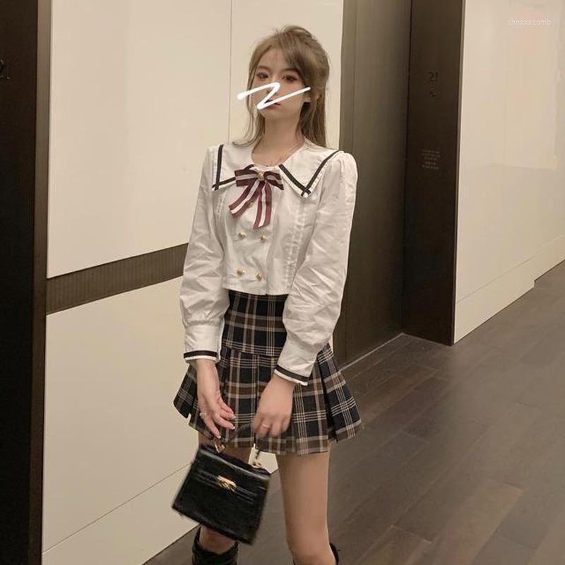 

Women's Tracksuits 2022 Spring Autumn Women Long Sleeve High Waist Japanese Student School Jk Uniform Tops Large /Middle/ Uniforms Y291, Suit