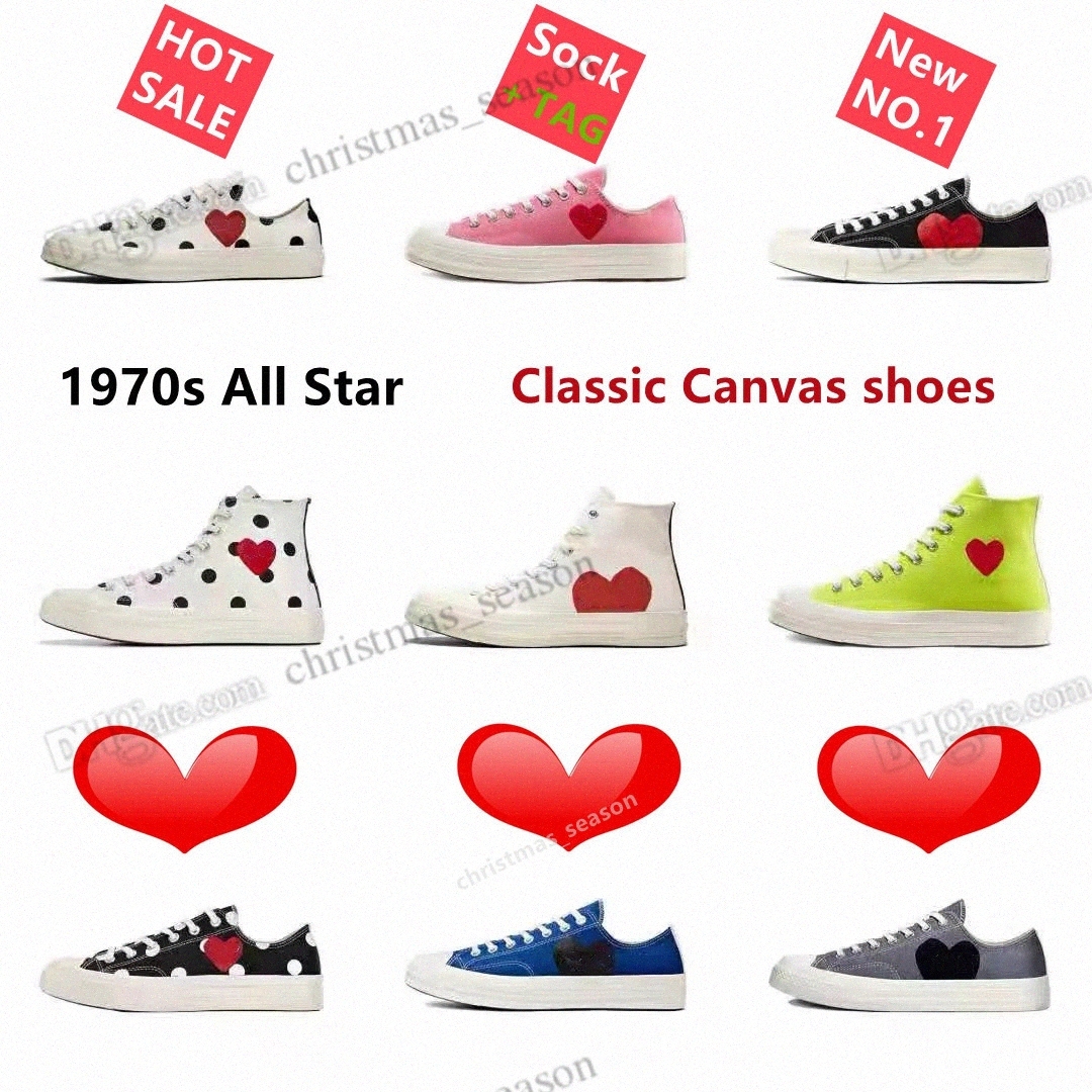 

canvas shoes classic casual men womens 1970 all star Sneaker chuck 70 chucks 1970s stars Big eyes black red heart shape platform Jointly Name