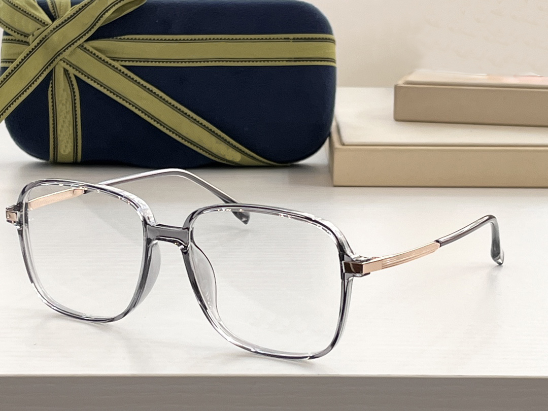 

New gray sunglasses HD anti-blue light personality contrast color trend transparent thin frame Sven glasses