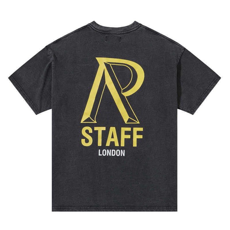

REPRREESENT STAFF Printed Tee Black Fashion Man Women T-shirt Summer Hip Hop Highstreet FZTX1559, White