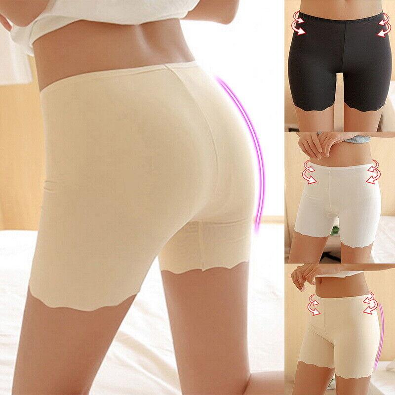 

Women's Panties Women Soft Elastic Safety Pant High Waist Under Leggings Short Summer Outdoor Anti-Chafing Anti-Exposure Skirt AccessoriesWo, White