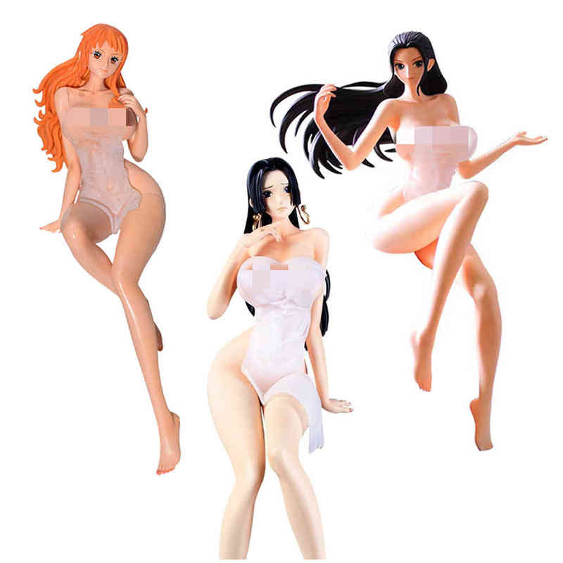 

One Piece Anime Figure Boa Hancock Nami Nicole Robin Detachable Sexy Beauty PVC Model Collectible Toy Gifts 27cm