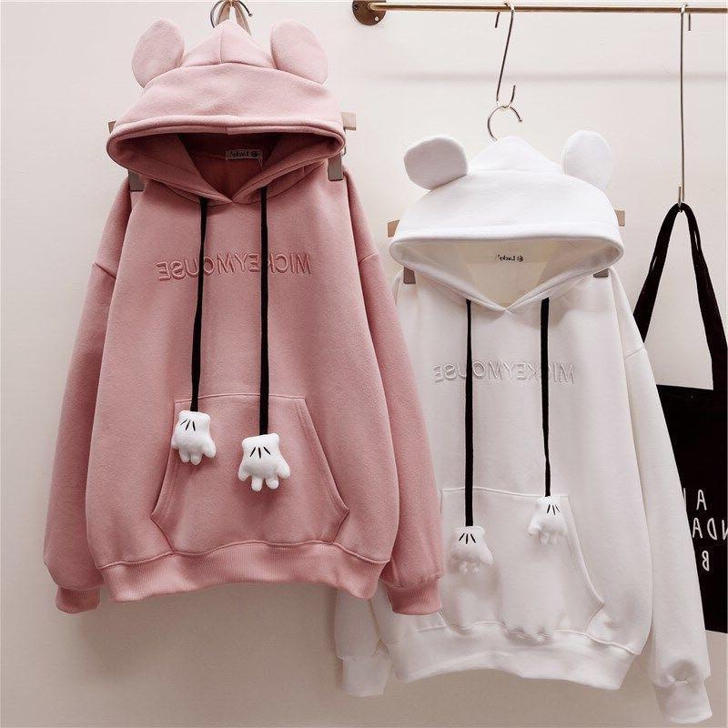 

Women's Hoodies & Sweatshirts Female Sweatshirt Kawaii Cartoon Bear Ears Hoodie Pullover Korean Casual Loose Harajuku Oversized HoodieWomen', Pp