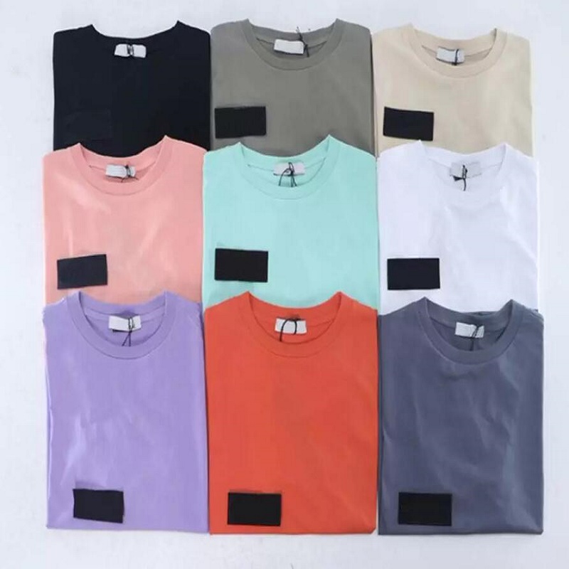 

Letter Embroidery Men T shirts Cacual Cotton Short Sleeve Tees Outdoor Tracksuit Jogging Tops Utility Sports T-shirts Size -XXL ST, Dark blue