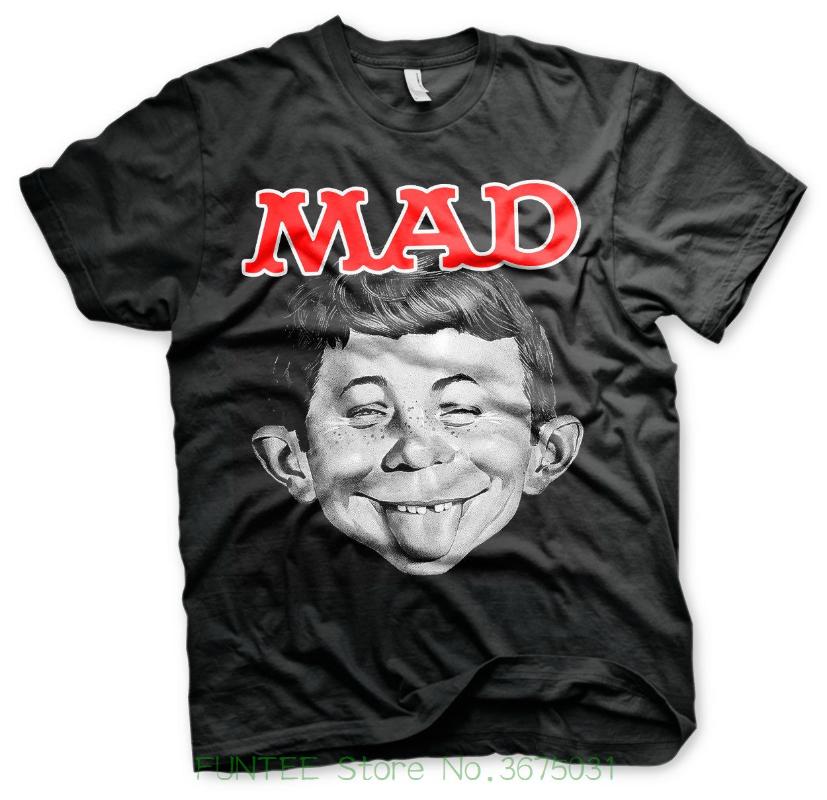 

Men' T-Shirts Quality Print Summer Style Cotton Officially Licensed Mad Magazine Alfred Big & Tall 3Xl 4Xl 5Xl Men' T-ShirtMen, 0100943-blue