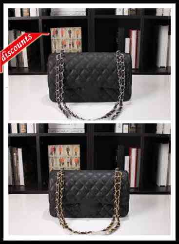 

Design Luxury Brand Cc Bags 1112 Woman's Letter Plaid Shoulder Chain Bag with Gold Silver Chain Black Caviar Handbag Vintage Messenger Bag l