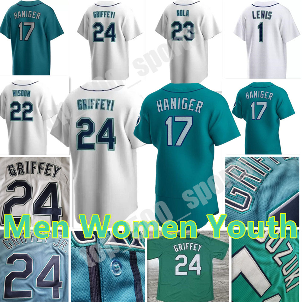 

Custom Justin Upton Jersey Ken Griffey Jr. Carlos Santana George Kirby Gilbert Kyle Lewis Abraham Toro Adam Frazier Mitch Haniger Robbie Ray J. P. Crawford Jesse Winker, Colour 4