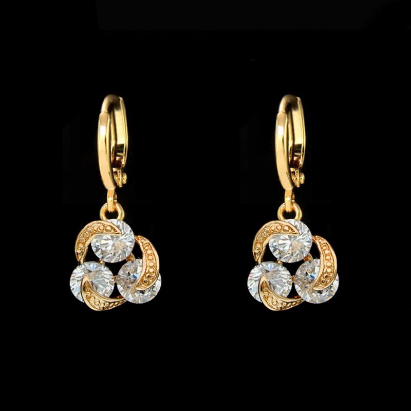 

Dangle & Chandelier Crystal Earrings Women Long Gold Anchor Oorbel Boucle D'oreille Femmes Orecchini Ohrringe Kolczyki Kupe E2636Dangle