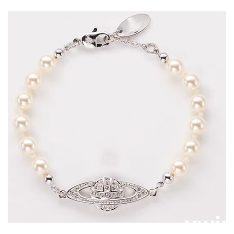 

Bangle Western west Queen with the same wood star vivi pearl Bracelets European and American fashion INS1 :1 brass plated clavicle women