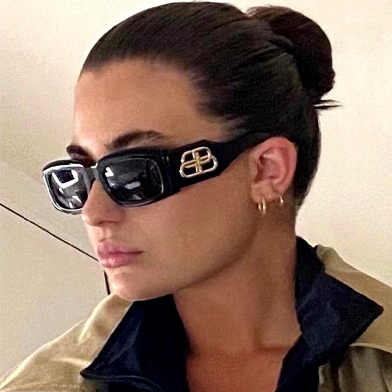 

Sunglasses Vintage Small Frame Square Women Fashion B Black Shadow Sun Glasses Female UV400 Oculos De SolSunglassesSunglasses