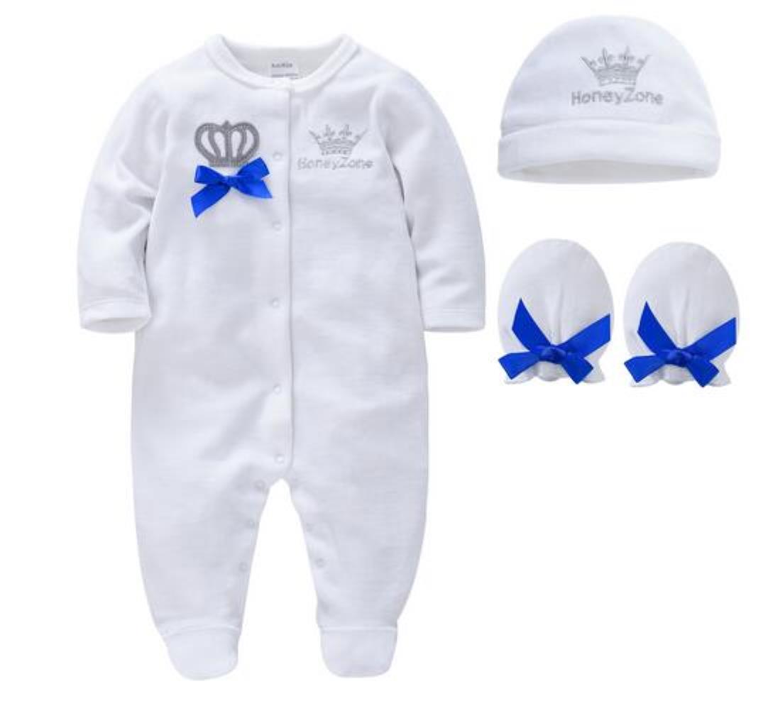

Clothing Sets Baby Kids Baby Maternity Rompers Girls Boys Infant Cotton Clothes 4Pcs Set Hat Shoes Gloves Welcome Newborn Crown Jewelry A, Navy blue clothes