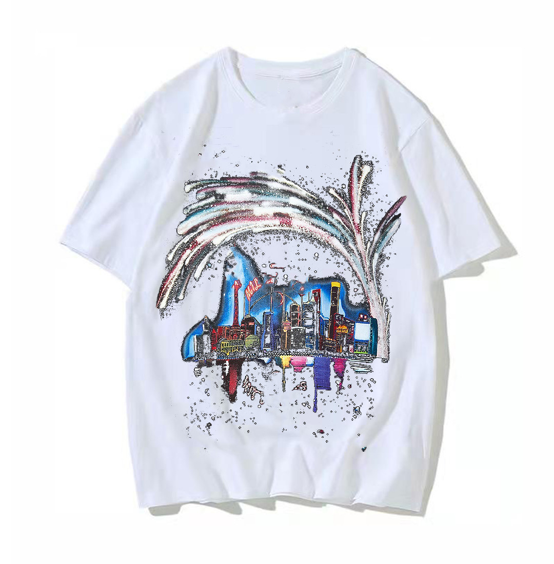 

2022 Mens T Shirt Designer For Men Women Shirts Fashion tshirt With Letters Summer Short Sleeve Man Tee Woman Clothing Asian Size LOL S-5XL#26, White