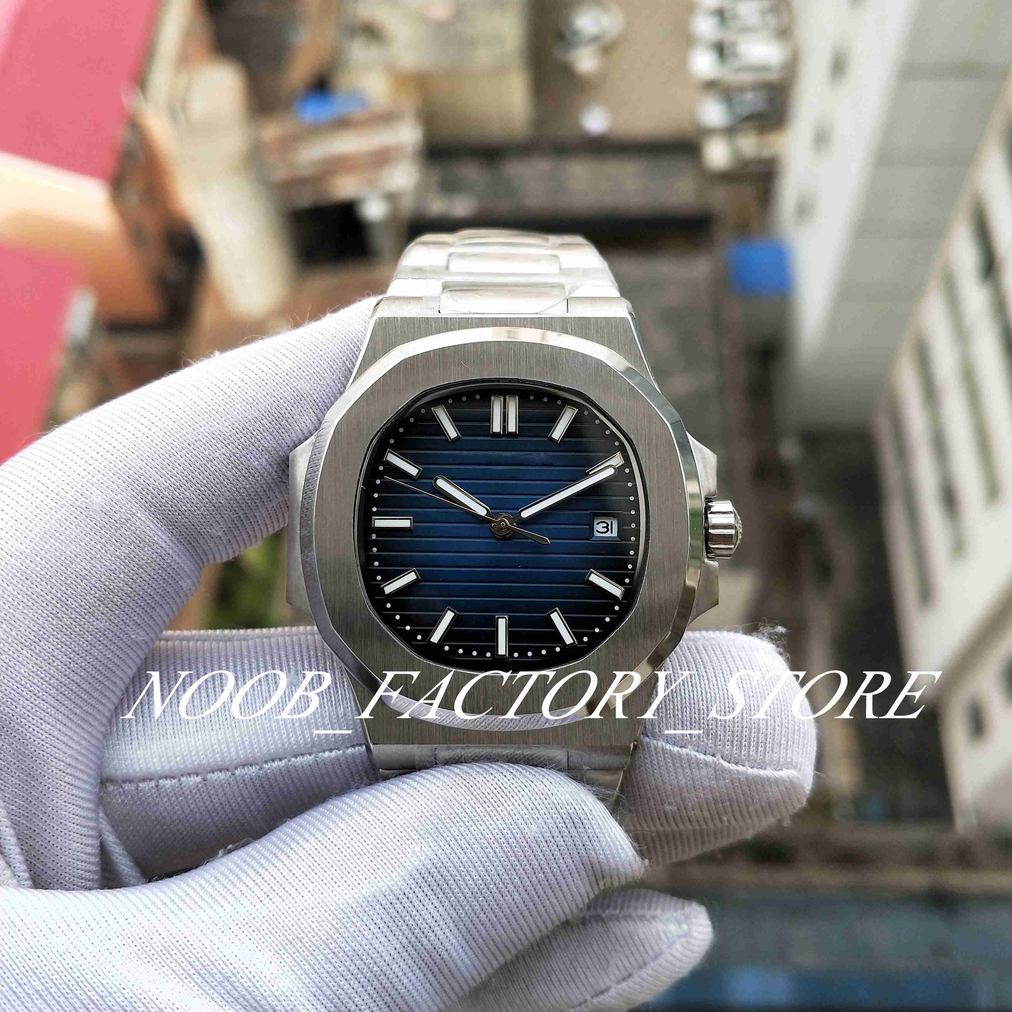 

2 Colors UF Factory Mens Automatic Cal.324 Movement 40mm Watch Blue Black Dial Classic Watches Transparent Back Wristwatches New Original Box, 01