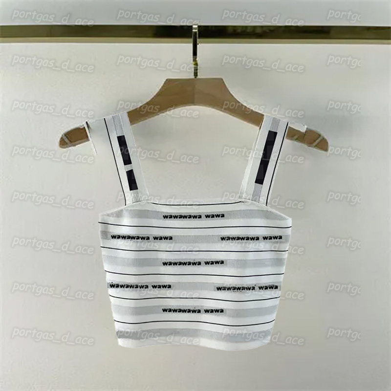 

Letters Knit Womens Tanks Striped Sexy Sling Camisoles Fashion Stree Style knitted Tank Tops Slim Vest Knits for Women, Gray