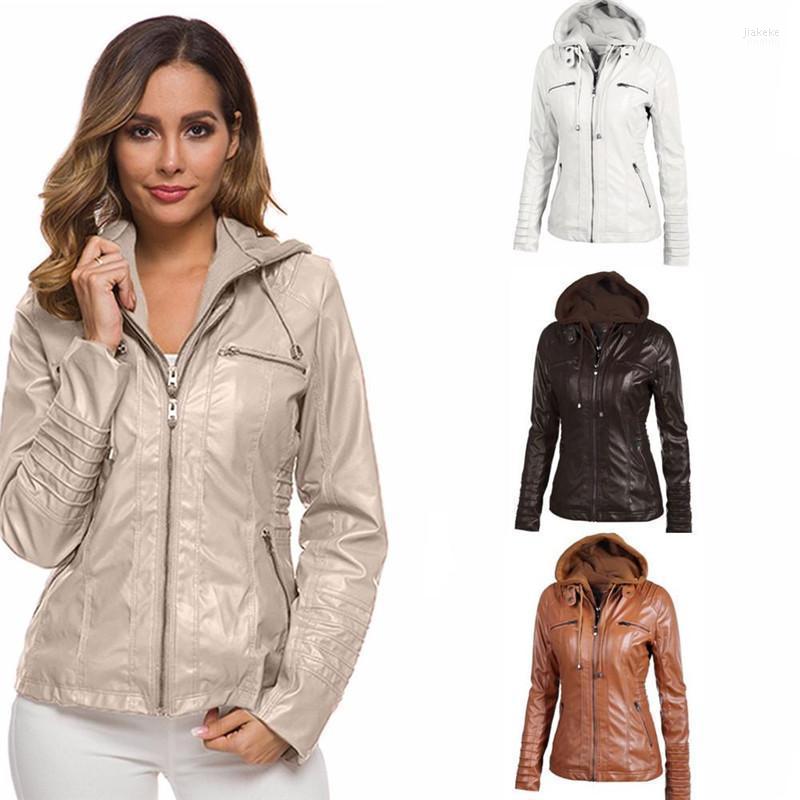 

Women' Jackets 2022 Autumn Winter Women Zipper Fashion Plus Size Waterproof Long Sleeve Hooded Outerwear Casual Pockets Coats, Apricot