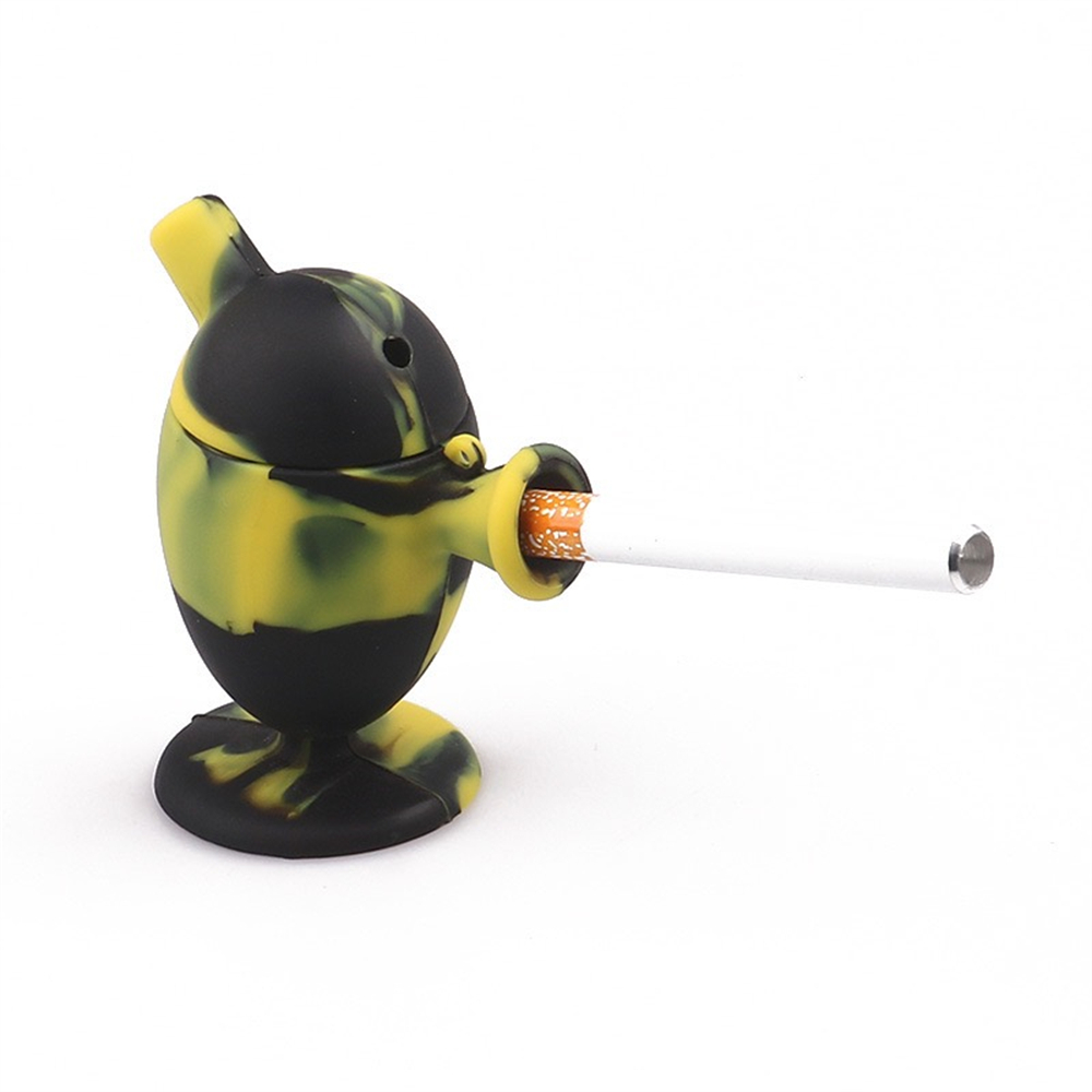 

Silicone Blunt Bong Small Size Smoking Bubbler Pipe with Heart Shape Tobacco Dry Herb Hand Pipes