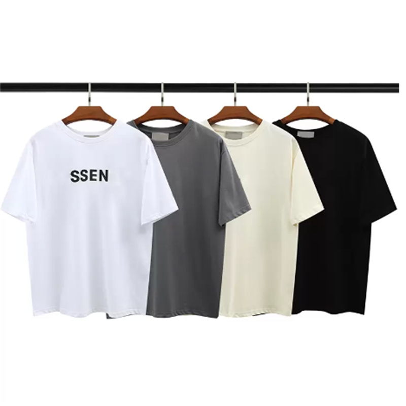 Designer mens T-shirts high-quality letter printing round neck short-sleeved black and white brown fashion men&#039;s and women&#039;s T-shirt S--image-778736206