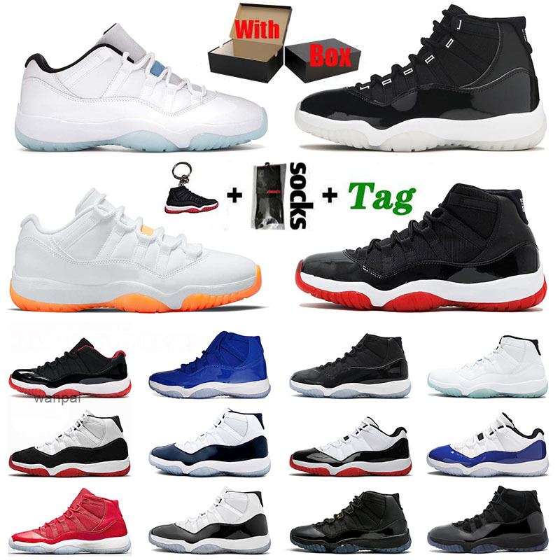 

With Original Box Jumpman 11 11s Shoes Mens Low Citrus XI 25th High Bred Legend Blue Concord 45 23 Space Jam Cap and Gown Gamma Men Women, D3 40-47