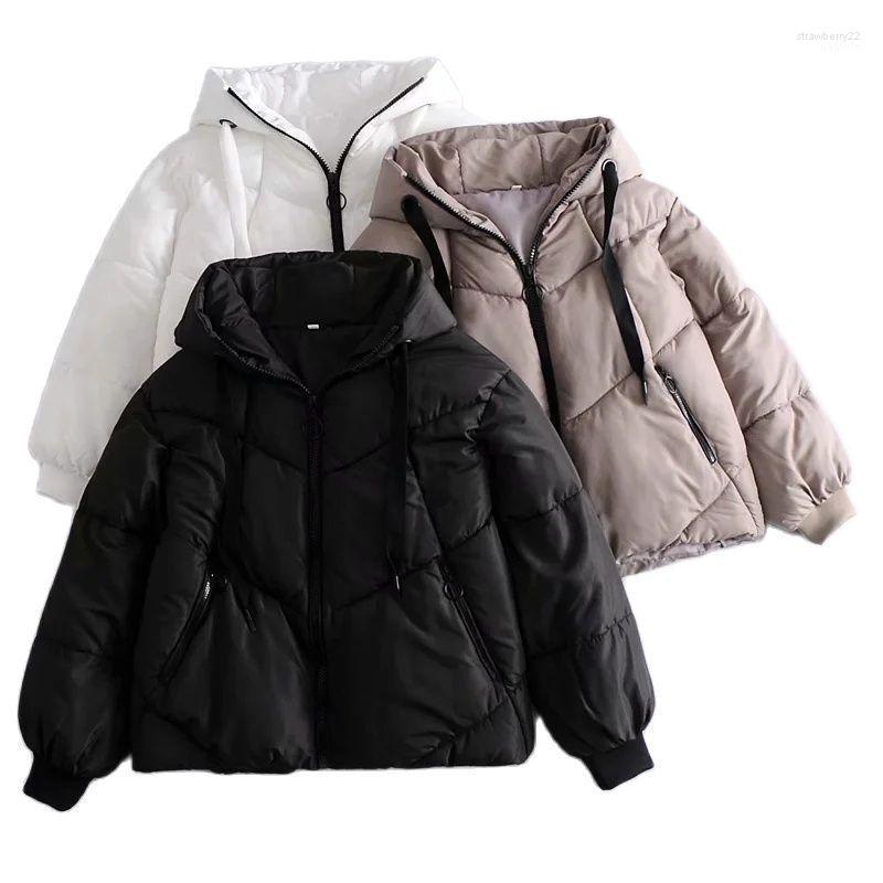 

Women's Down & Parkas 2022 Winter Hooded Warm Jacket Cotton Padded Large Size Woman Coat Thicken Women Casual Parka Xnwmnz Stra22, Picture color