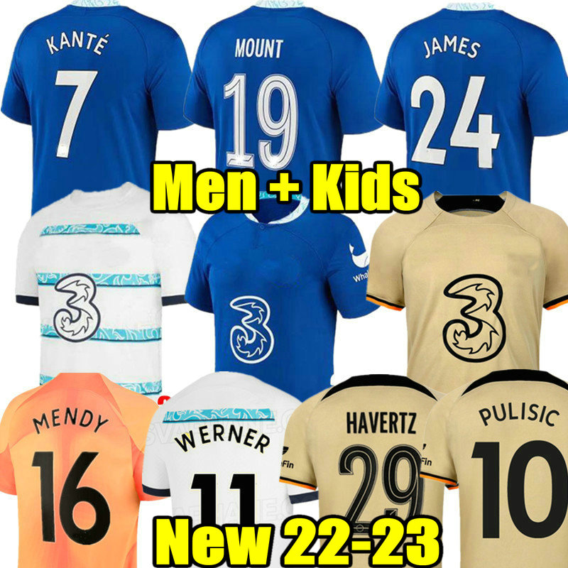 

STERLING PULISIC 22 23 CFC KANTE MOUNT Soccer Jersey HAVERTZ ZIYECH JORGINHO 2022 2023 football shirt men kids T. SILVA WOMAN WERNER kits HUDSON ODOI uniform set Mendy, 22 23 home aldult ucl