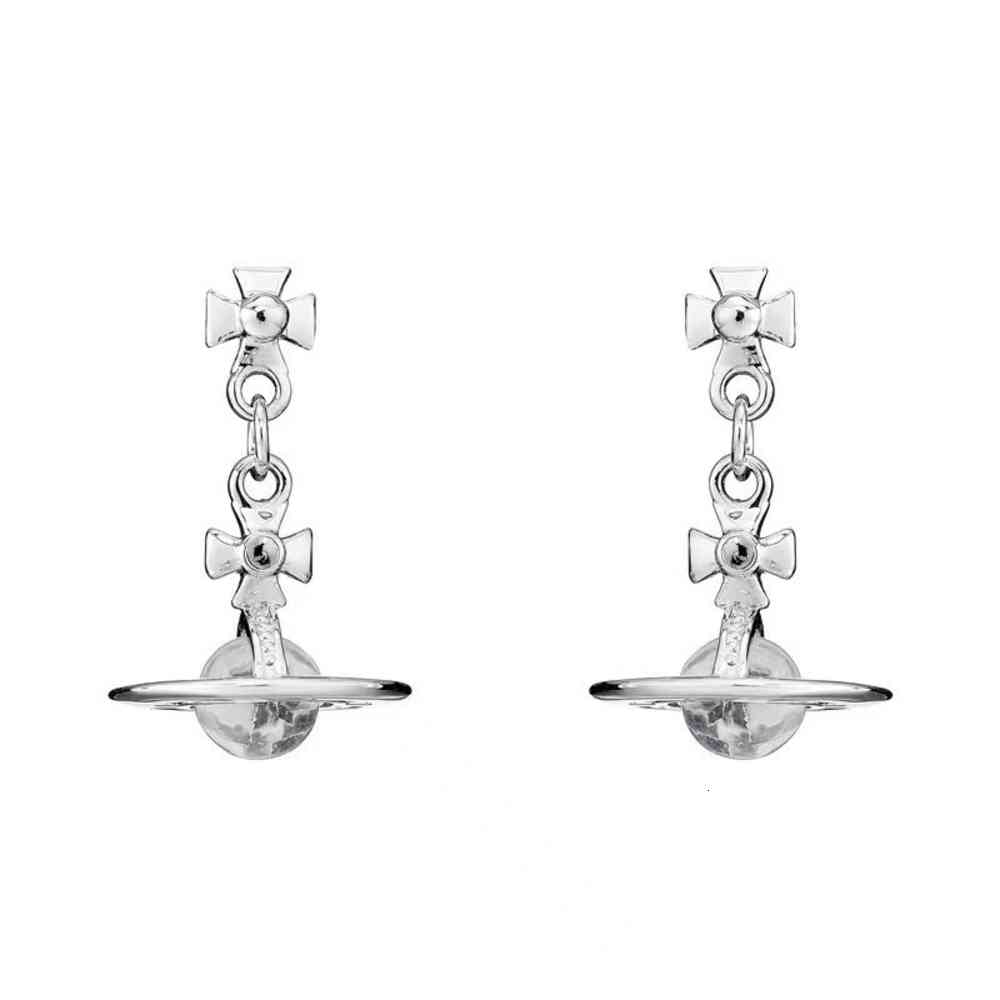 

Charm Ins Vivian same minority UFO transparent glass ball Cross
