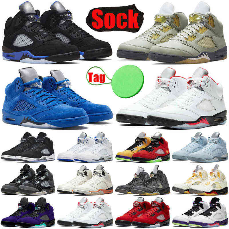 

Racer Blue men basketball shoes 5 5s Sail Metallic Jade Horizon Quai 54 Bluebird What The Shattered Backboard mens trainers sports sneakers, #35 easter
