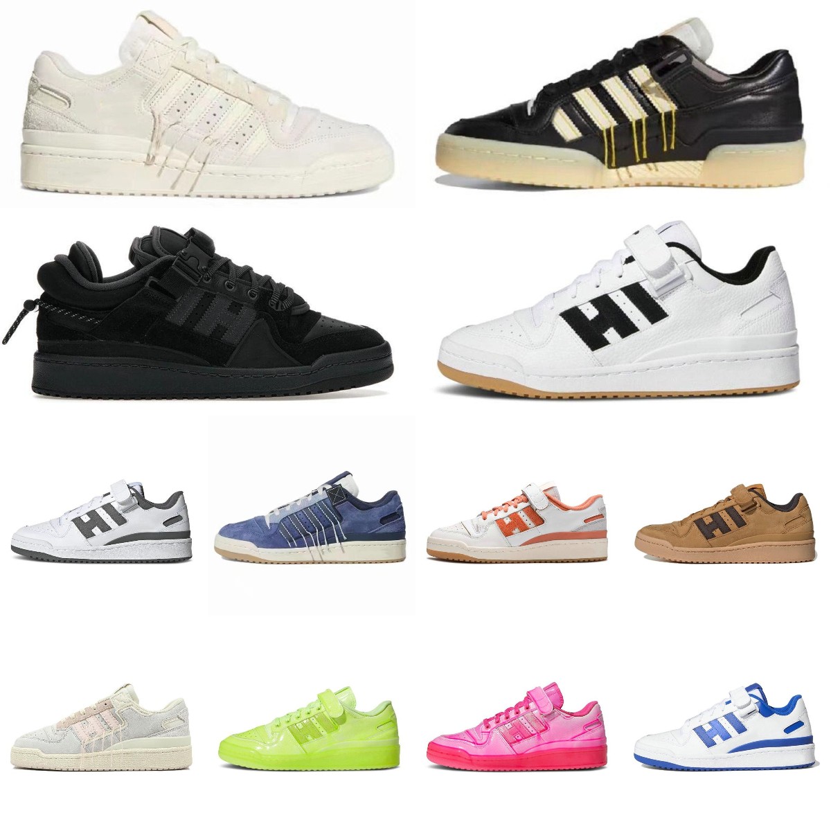 

New 84 Mens Women Running Shoes Triple White Black Wheat Orbit Grey True Orange Denim Blue Bad Bunny Pink Easter Egg Dipped Solar Pink Trianers Sports Sneakers, Box