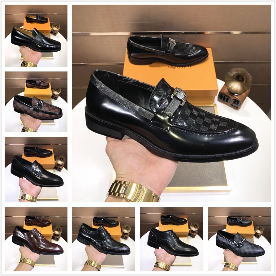 

Men Formal Shoes Bowknot Wedding Designer Luxury Dress Male Flats Gentlemen Casual Slip on Shoes Black Patent Leather Red Suede, #17