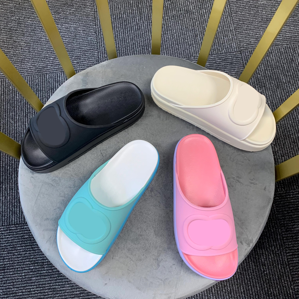 

Designer Slippers Women Platform Slipper Classics foam rubber Slides Solid Color Flip Flops Non Slip Sandals Thick Bottom Flat Shoes size 35-45