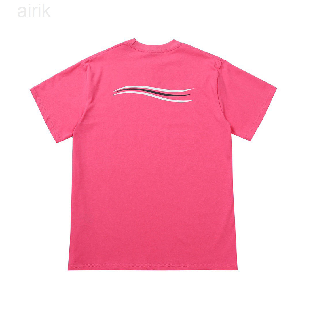 

Womens T Shirt Classic Candy-colored Trendy Macarons Wave Tees Casual Summer Short Sleeve Mens Tops Ins Hot