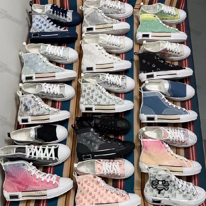 

Designer B 23 shoe Oblique motif lines High Low Top Mens platform Sneaker Technical PU Canvas Leather Woman Casual Shoes bee Highest Quality Luxury Trainers 35-46 #2022#, Hello