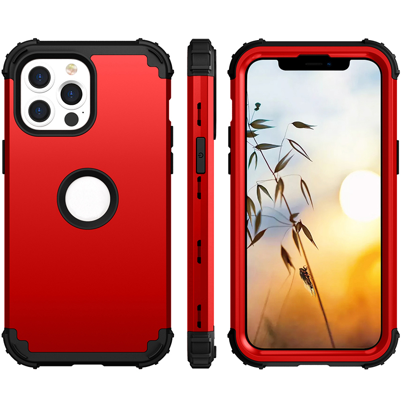 

Armor Shockproof Phone Cases For Iphone 15 14 13 12 11 Pro Max XsMax Xr Xs X 6 7 8 Plus Hybrid Silicone PC Heavy Duty Full Protection Design 3 in 1 Phone Case, Mixed colors(leave message to us)