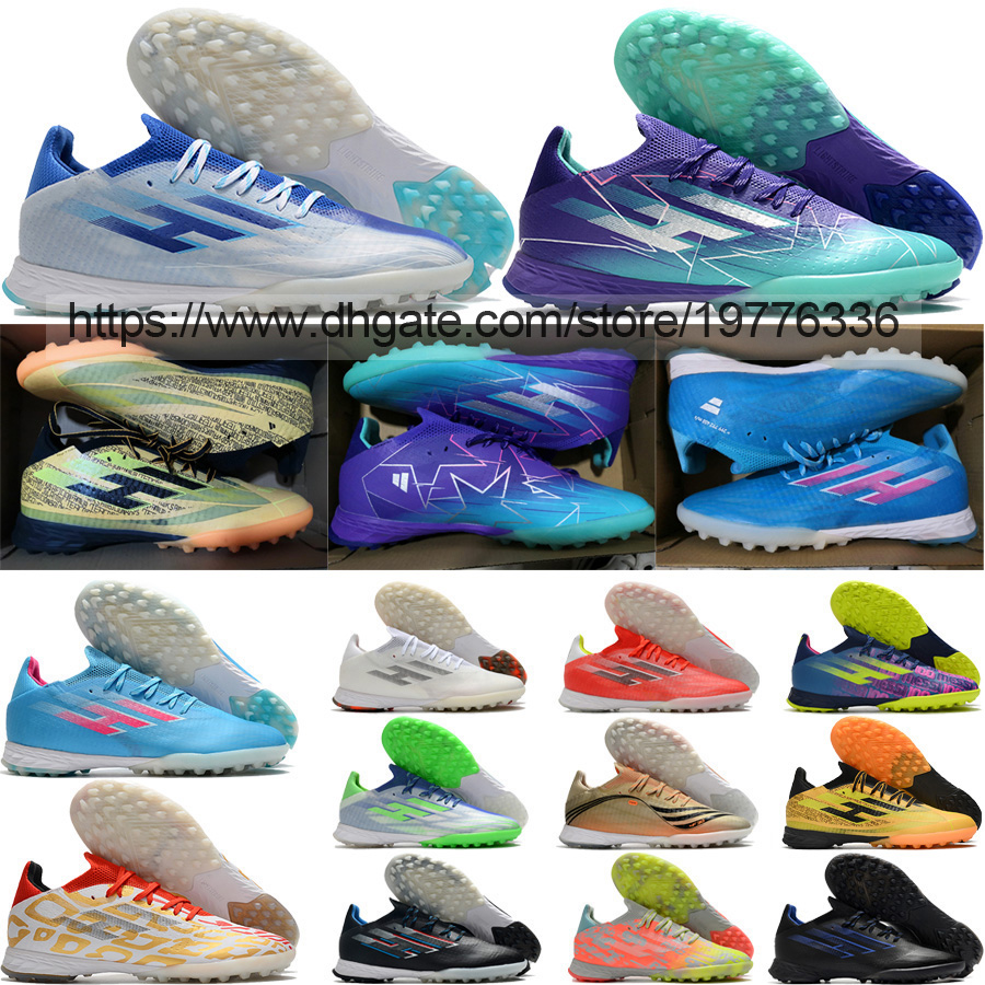 

Send With Bag Football Boots X Speedflow.1 TF IN Soccer Shoes Mens Blue Pink Orange Purple Red Green Black White Gold Indoor Turf Kint Trainers Football Cleats US6.5-11.5, In 16