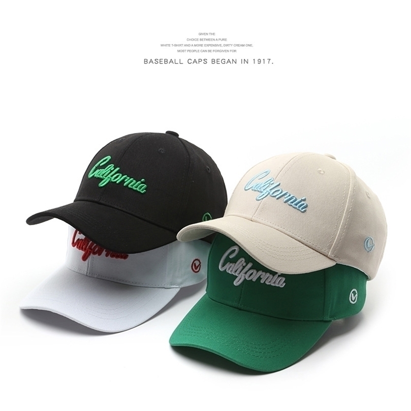 

SLECKTON Casual Baseball Cap for Women and Men Fashion Letter 3D Embroidery Hat Cotton Hard Top Sun Caps Hat Unisex 220811, Green