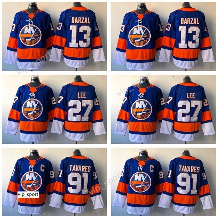 Xfl2020 27 Anders Lee 91 John Tavares Jersey 13 Mathew Barzal 22 Mike Bossy Ice Hockey Jerseys White Stitched Sale