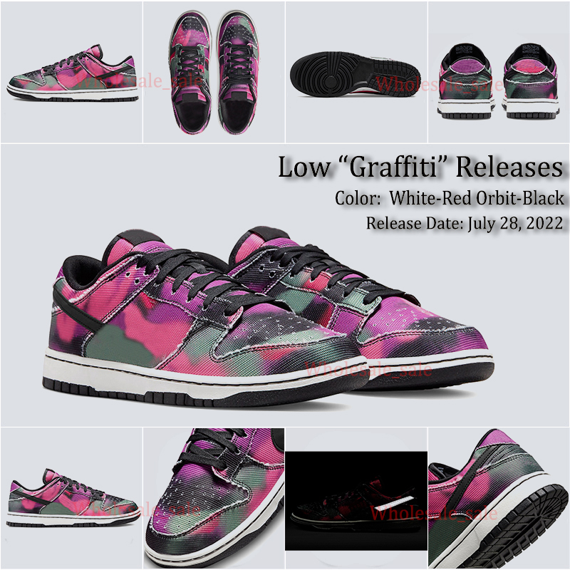 

New Graffiti Running Shoes Lisa Leslie Panda Black White Green Glow Grey Fog Jackie Robinson Sun Club UNC Mens Womens Teal Zeal Phillies Dunked Sports Trainers, Phillies 36-45